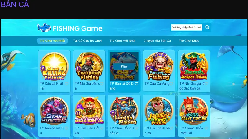 Trải nghiệm kho game bắn cá đa dạng của nhà cái 668FY